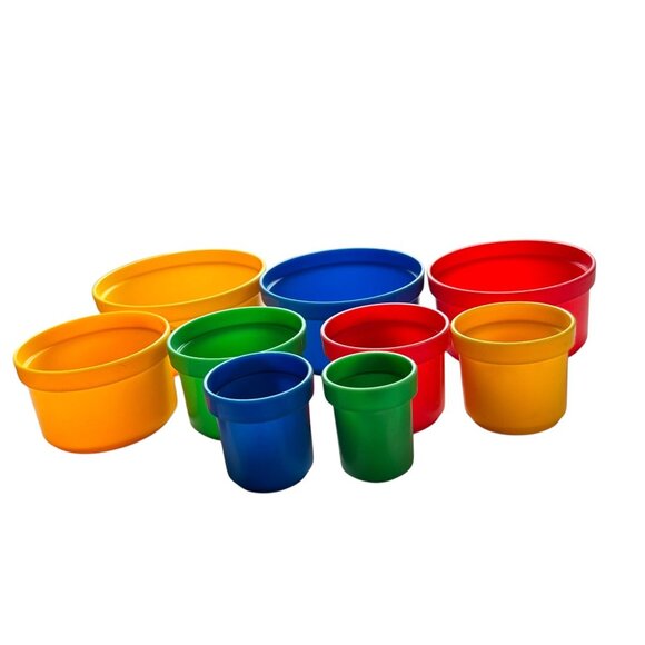Kids Educational Toy. Plastic Nesting Cups Set By Playwell. Preschool vntg? - Picture 2 of 4